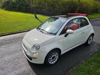 used Fiat 500 1.2 LOUNGE, RED LEATHER TRIM, 81,000 MILES, FULL HISTORY