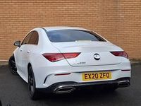 Used Mercedes CLA200 AMG line 163 HP (119 kW) 2020 White Coupe