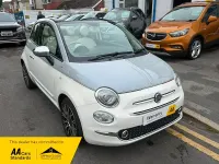 Used Fiat 500 Collezione 69 HP (50 kW) 2018 White/grey Cabriolet
