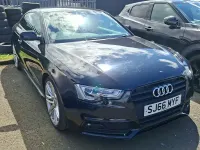 Used Audi A5 S-Line 190 HP (139 kW) 2016 Black Coupe