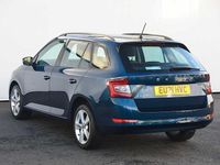 Used Skoda Fabia SE 94 HP (69 kW) 2021 Blue Hatchback