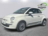 Used Fiat 500 Lounge 69 HP (50 kW) 2009 White Cabriolet