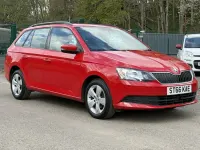 Used Skoda Fabia SE 90 HP (66 kW) 2016 Red Estate