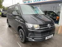 Used VW T6 Highline 101 HP (74 kW) 2018 Black Van