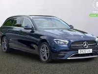 Used Mercedes E300 AMG line 306 HP (225 kW) 2022 Blue Estate