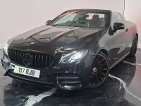 Used Mercedes E220 AMG line 2018 Black Cabriolet