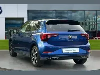 Used VW Polo R-line 115 HP (84 kW) 2023 Reef blue metallic black Hatchback