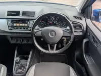 Used Skoda Fabia SE 90 HP (66 kW) 2015 Blue Hatchback
