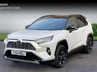 Used Toyota RAV4 Hybrid 222 HP (163 kW) 2021 White pearl bitone SUV