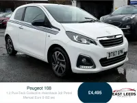 Used Peugeot 108 Collection 82 HP (60 kW) 2018 White Hatchback