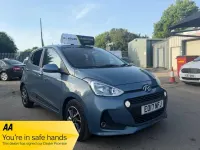 Used Hyundai i10 Premium 2017 Blue Hatchback