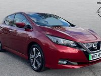 Used Nissan Leaf N-Connecta 110 kW (150 HP) 2021 Red Hatchback