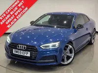 Used Audi A5 Black Edition 190 HP (139 kW) 2019 Blue Coupe