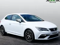 Used Seat Leon SC FR 125 HP (91 kW) 2018 White Hatchback