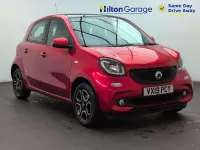 Used Smart ForFour Premium 71 HP (52 kW) 2019 Red Hatchback