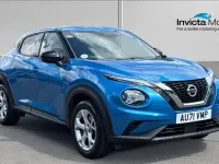 Used Nissan Juke N-Connecta 114 HP (83 kW) 2021 Vivid blue premium metallic SUV