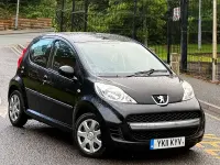 Used Peugeot 107 68 HP (50 kW) 2011 Black Hatchback