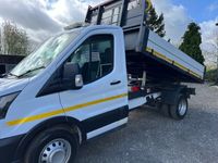 used Ford Transit 2.0 EcoBlue 130ps Leader Dropside tipper 73k miles