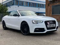 Used Audi A5 Cabriolet S-Line 177 HP (130 kW) 2015 White Cabriolet