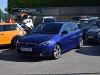 Used Peugeot 308 GT-line 130 HP (95 kW) 2016 Blue Hatchback
