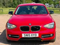 Used BMW 114 Sport Line 100 HP (73 kW) 2015 Red Hatchback