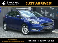 Used Ford Focus Titanium 125 HP (91 kW) 2017 Blue Hatchback