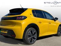 Used Peugeot e-208 GT 98 kW (134 HP) 2021 Yellow Hatchback