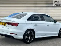 Used Audi A3 Black Edition 150 HP (110 kW) 2020 White Sedan