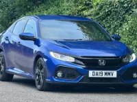 Used Honda Civic SR 126 HP (92 kW) 2019 Blue Hatchback