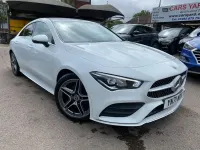 Used Mercedes CLA200 AMG line 2021 White Coupe