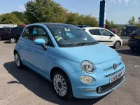Used Fiat 500 Lounge 69 HP (50 kW) 2016 Blue Hatchback