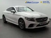 Used Mercedes C300 AMG line 254 HP (186 kW) 2019 White Coupe