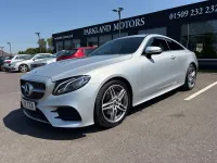 Used Mercedes E220 AMG line 2018 Silver Coupe
