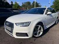 Used Audi A4 S-Line 150 HP (110 kW) 2018 White Sedan