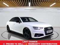 Używany Audi A4 Black Edition 190 KM (139 kW) 2019 Biały Sedan/Limuzyna