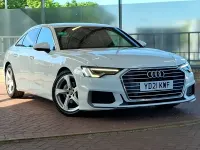 Used Audi A6 S-Line 204 HP (150 kW) 2021 White Sedan