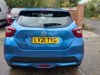 Used Nissan Micra Acenta 92 HP (67 kW) 2021 Blue Hatchback