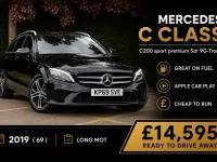 Used Mercedes C200 Premium 2019 Black Estate