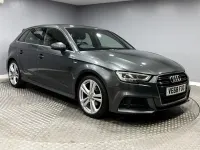 Used Audi A3 Sportback S-Line 150 HP (110 kW) 2018 Grey Hatchback