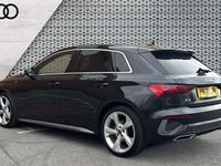 Used Audi A3 S-Line 150 HP (110 kW) 2022 Black Sedan