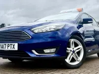 Used Ford Focus Titanium 125 HP (91 kW) 2017 Blue Hatchback