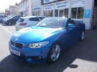 Used BMW 220 M Sport 190 HP (139 kW) 2016 Blue Cabriolet
