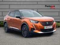 Used Peugeot e-2008 Premium 100 kW (136 HP) 2021 Orange SUV