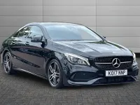 Used Mercedes CLA220 AMG line 177 HP (130 kW) 2017 Black Coupe