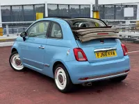Used Fiat 500 69 HP (50 kW) 2018 Blue Cabriolet