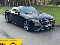 Used Mercedes E220 AMG line 194 HP (142 kW) 2018 Black Cabriolet