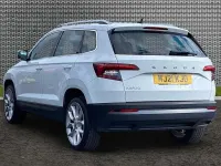 Used Skoda Karoq SE L 110 HP (80 kW) 2021 Moon white metallic SUV