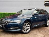 Used Skoda Superb SE Technology 150 HP (110 kW) 2021 Blue Estate
