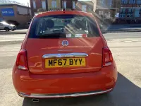 Used Fiat 500 69 HP (50 kW) 2017 Orange Hatchback