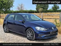 Used VW Golf VII SE 130 HP (95 kW) 2018 Blue Hatchback